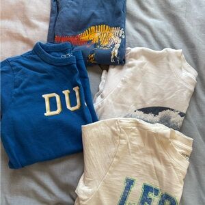 Lot of 4, JCrew boys graphic tees , size XS (4/5)